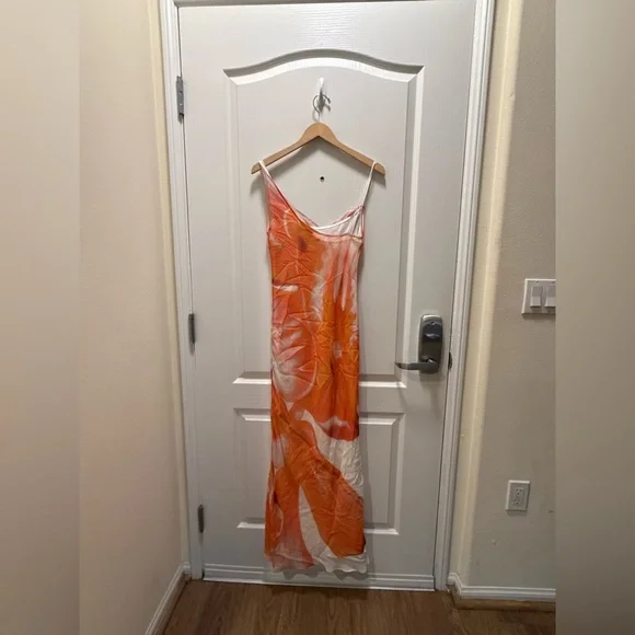 significant Other Coira Maxi Dress in Tangerine Bloom Orange Size 4 NWT - Picture 6 of 7